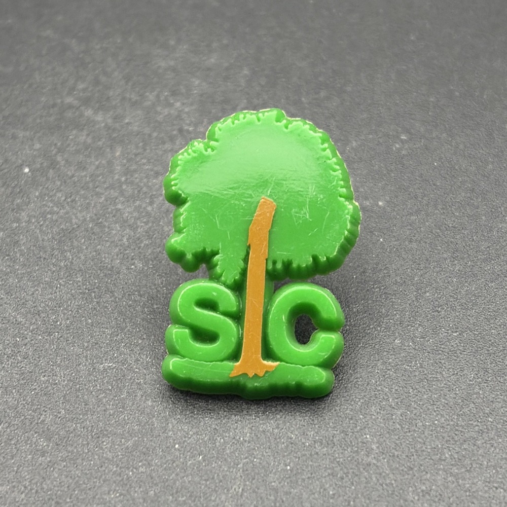 South Carolina Palmetto Tree State Plastic Lapel Hat‎ Pin